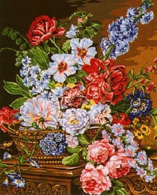 Concert floral - canevas imprimat