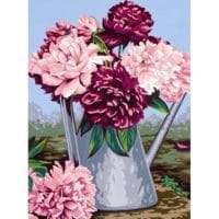 Peony cup - printed canvas