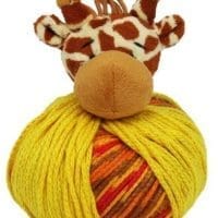 Girafă - kit pentru căciuliță tricotată