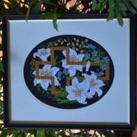 The Cross of the Annunciation - sewn and framed pattern