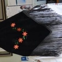 Embroidered batik