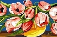 Tulip bowl - printed canvas