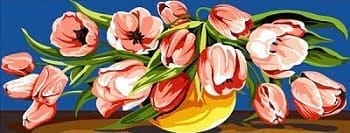 Tulip bowl - printed canvas