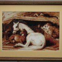 Siesta - sewn and framed