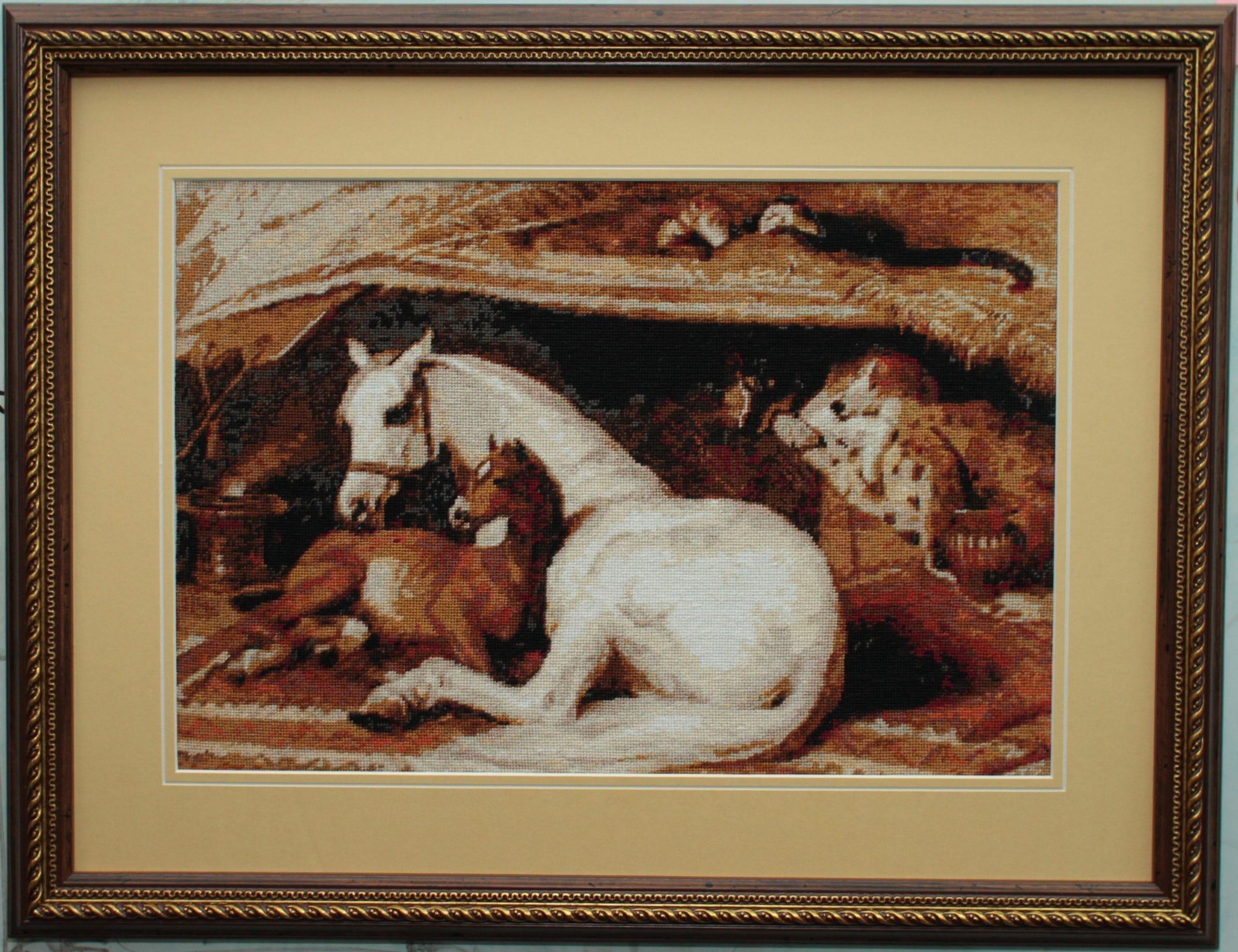 Siesta - sewn and framed