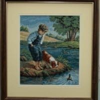 The best friend - sewn and framed