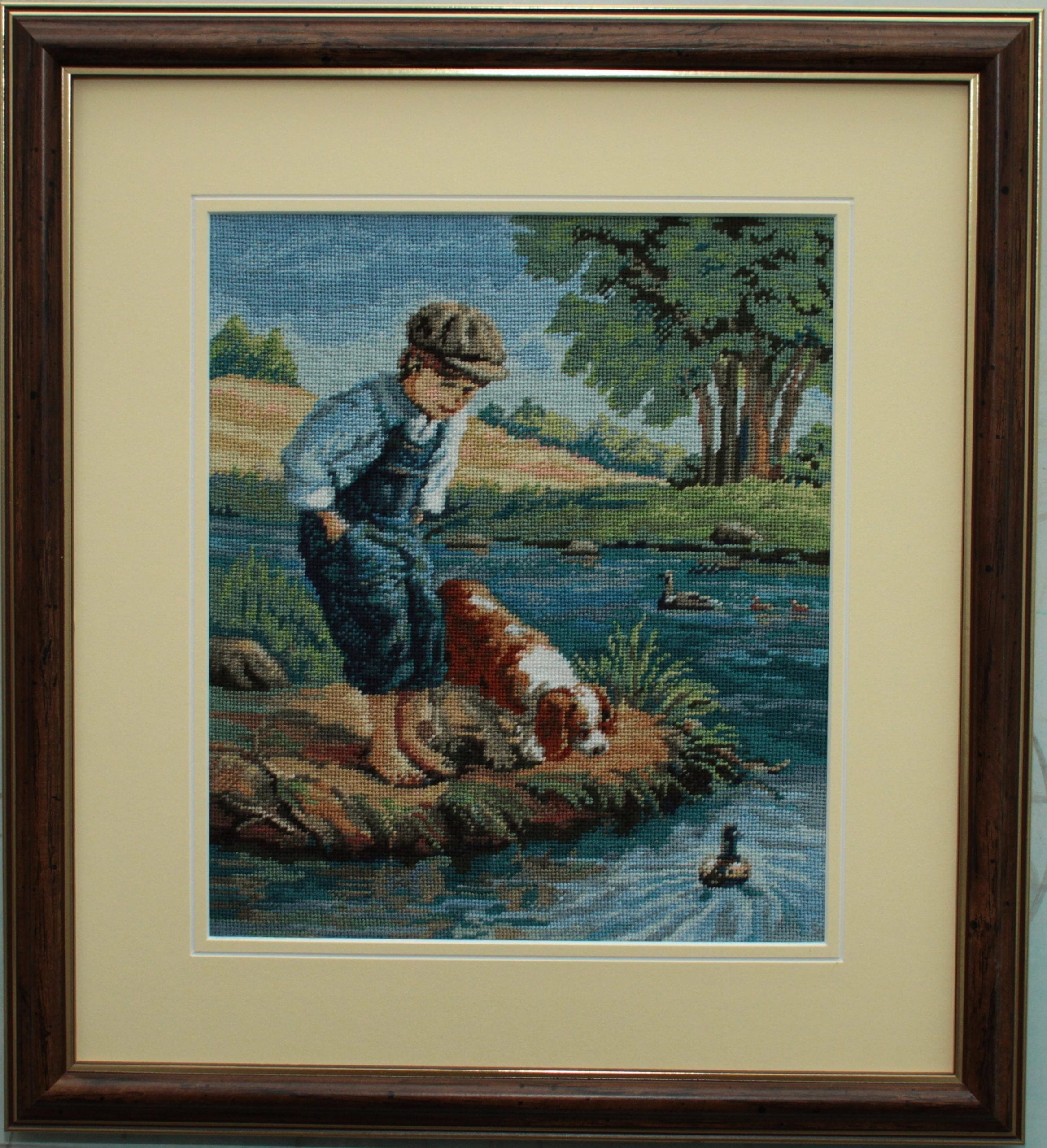 The best friend - sewn and framed