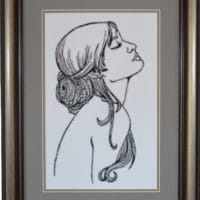 Reverie - sewn and framed