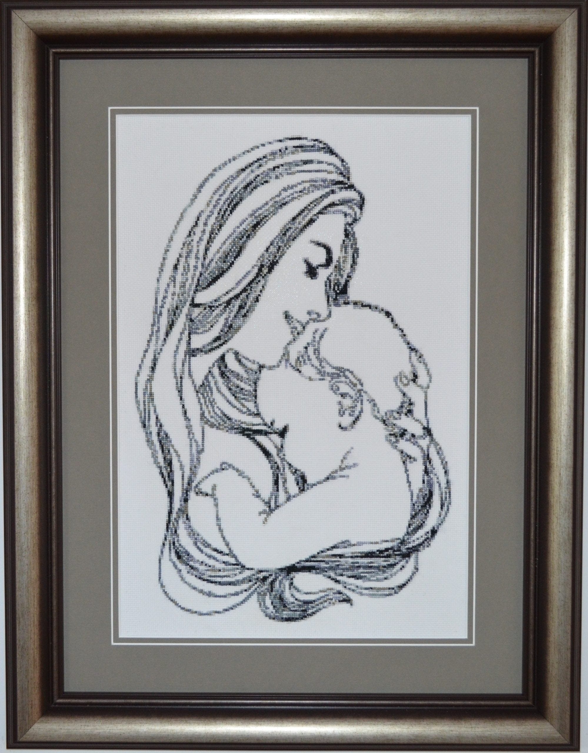 Tenderness - sewn and framed