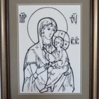 Icon - sewn and framed