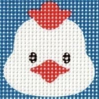 Rooster - printed canvas kit