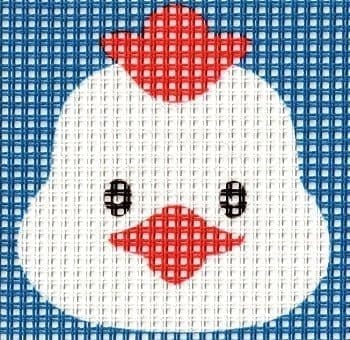 Rooster - printed canvas kit