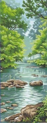 The river - printed canvas