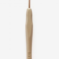 Crochet hook with plastic handle