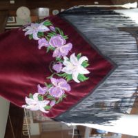 Embroidered batik