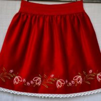 Skirt embroidered