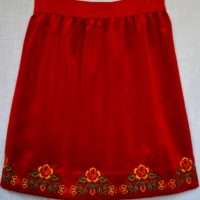 Skirt embroidered