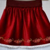 Skirt embroidered
