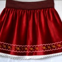 Skirt embroidered