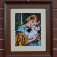 Mâini delicate - model cusut și înrămat