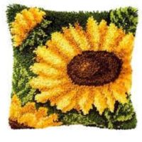 Floarea soarelui - kit pentru pernuță în punct de nod