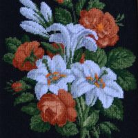 Buchet cu crini și trandafiri - kit