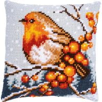 Robin - kit pentru pernuță în punct de cruce