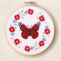 Fluture printre flori - kit